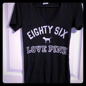 Black VS short sleeve shirt